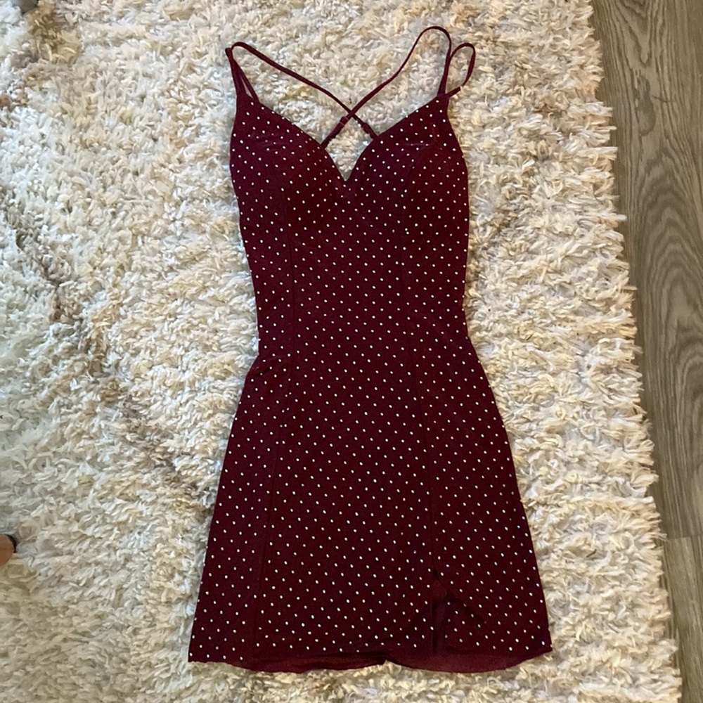 NWT B. Darlin V Neck Strappy Back dress size 3/4